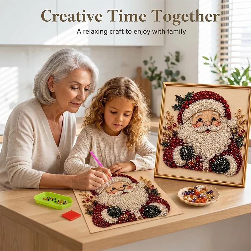 Resin Art Kit - Christmas Pearl Diamond Painting Art Set