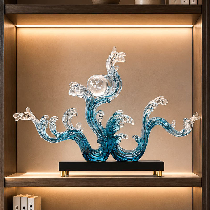 Resin Art For Wedding Gift - Home Decor Entrance Art Ornament Statue