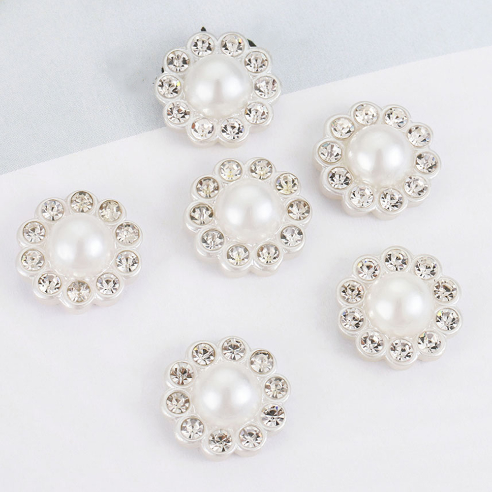 Resin Art Box - 50pcs White Flat Imitation Pearl Resin