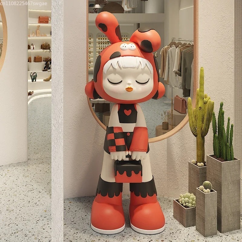 Art Cartoon Girl Statue Indoor - Resin Art Craft review and price