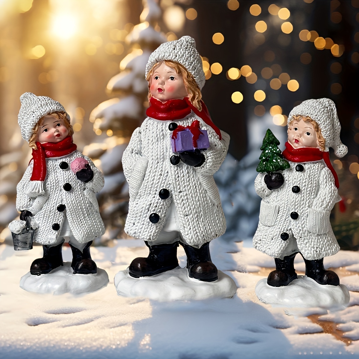 Gorgeous Snowman Resin Statue  - Resin Art Tree review and price