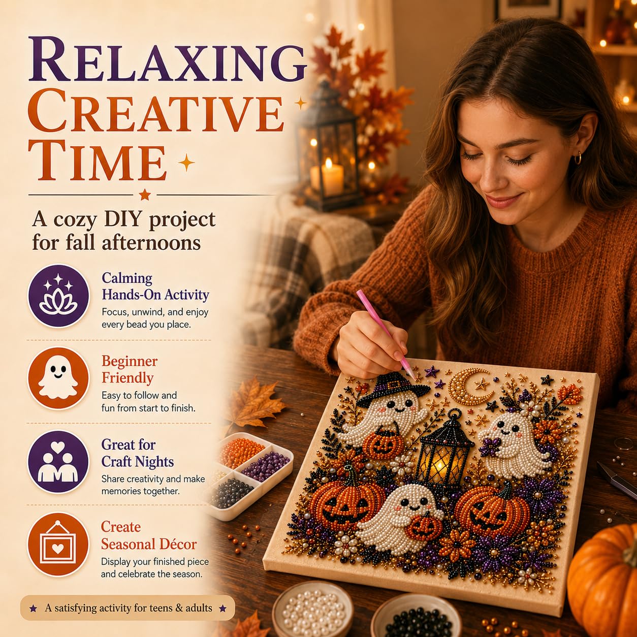 @Halloween Ghost Pearl Art Kit - Resin Art Kit For Beginners review and price