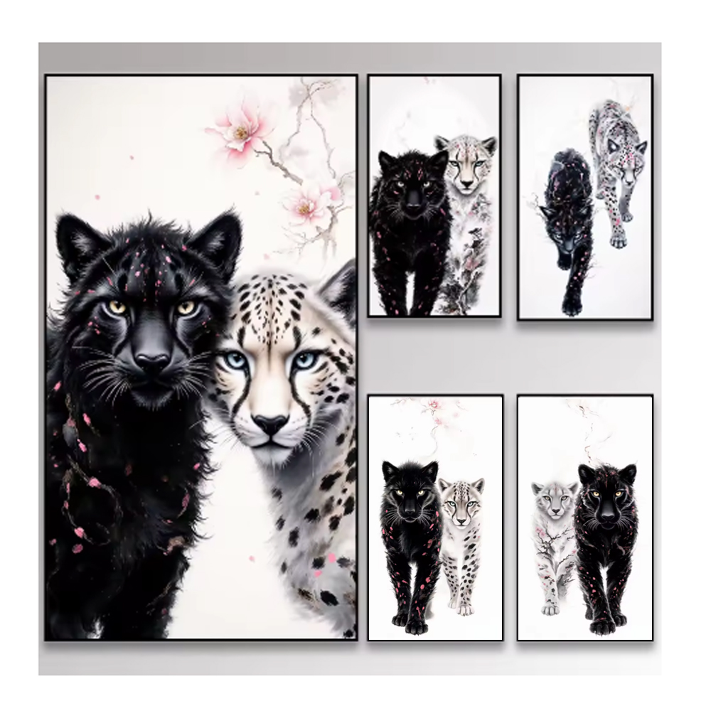 Shadow Leopard 5D Diy Diamond  - Resin Art Kit For Beginners review and price