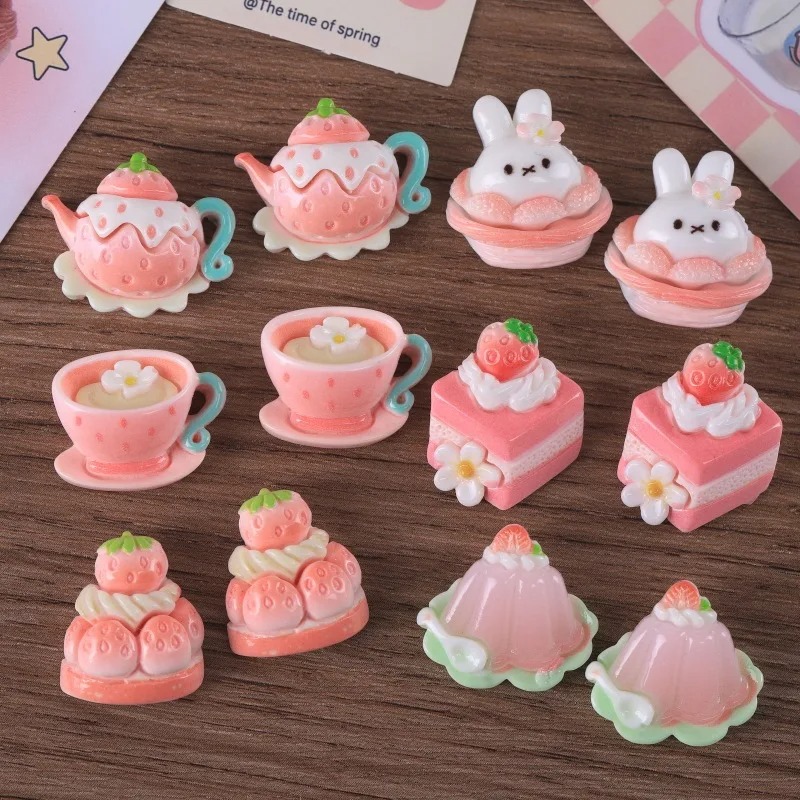 10pcs Cartoon sweet Pink serie - Resin Art Box review and price