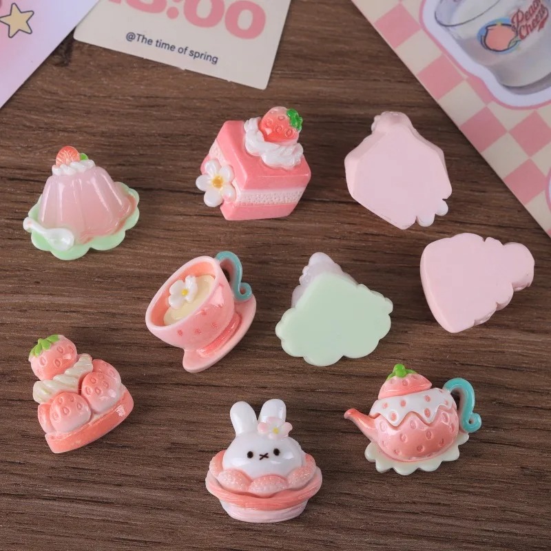 10pcs Cartoon sweet Pink serie - Resin Art Box review and price