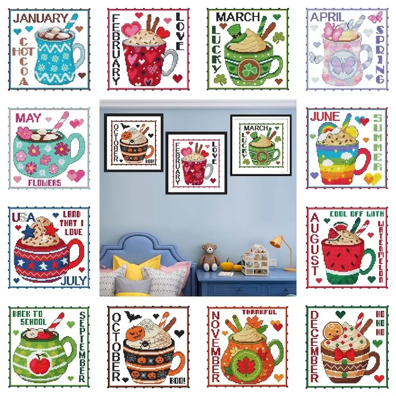 Months Dessert Cup 5D Diamond  - Resin Art Kit For Beginners review and price