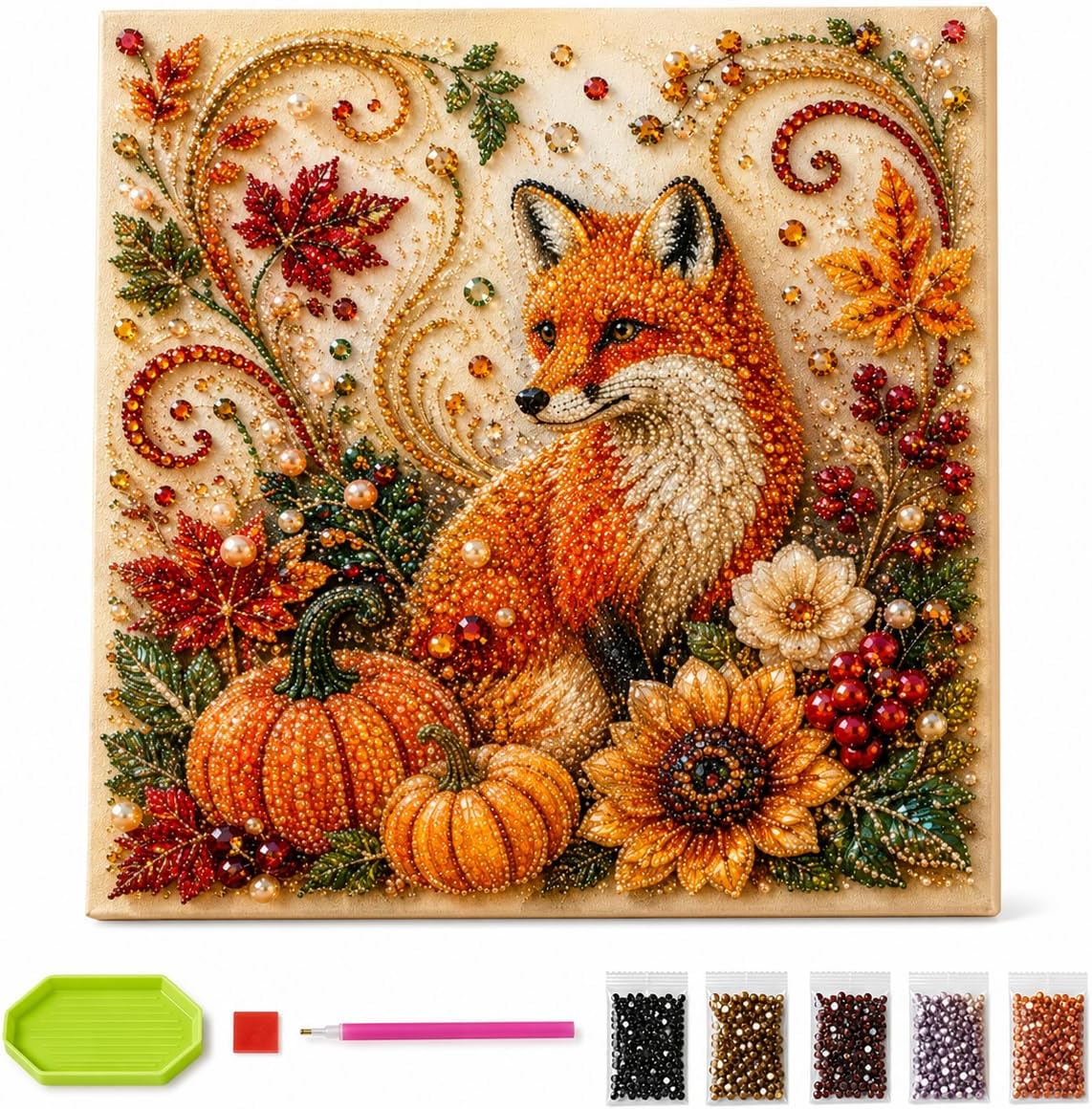 Autumn Diamond Pearl Painting  - Resin Art Kit For Beginners review and price