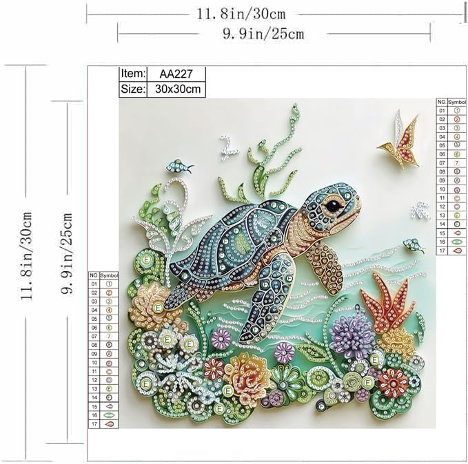 Sea Turtle Animal Diamond Pain - Resin Art Kit For Beginners review and price