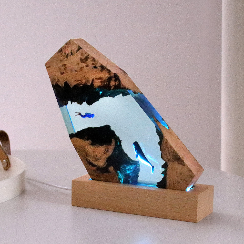 New Underwater Cave Whale Dive - Resin Art For Wedding Gift review and price