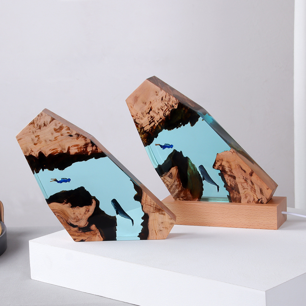 New Underwater Cave Whale Dive - Resin Art For Wedding Gift review and price