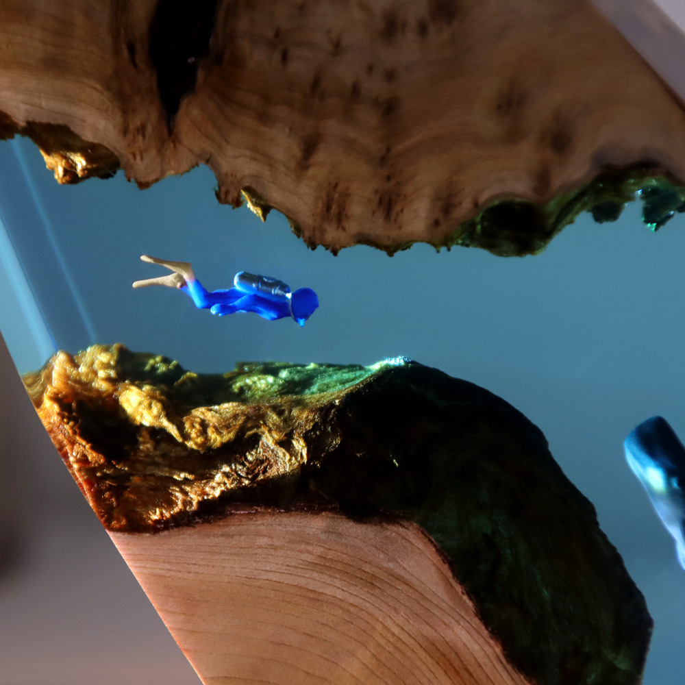 New Underwater Cave Whale Dive - Resin Art For Wedding Gift review and price