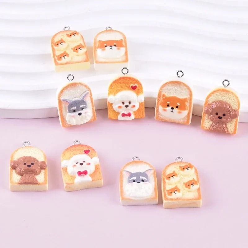 10Pcs Cute Toast Dog Resin Pen - Resin Art Craft review and price