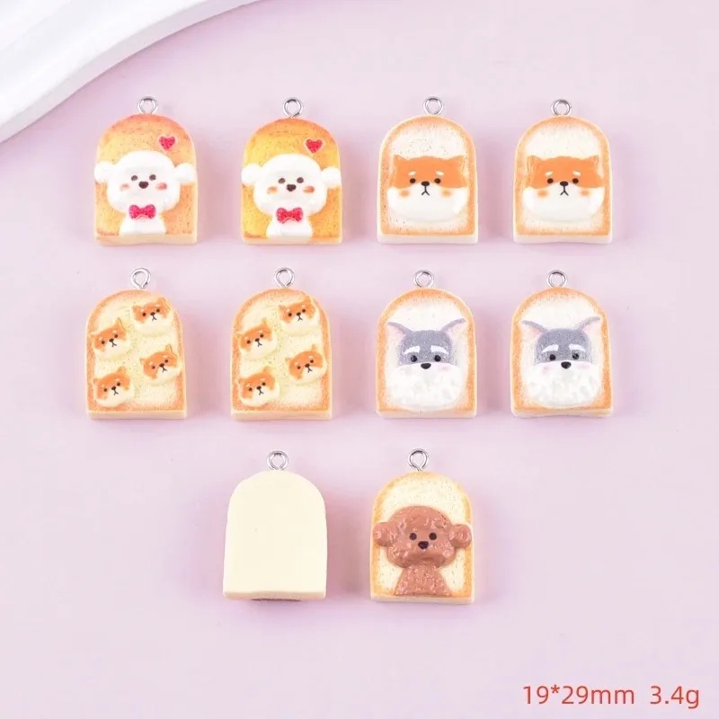 10Pcs Cute Toast Dog Resin Pen - Resin Art Craft review and price