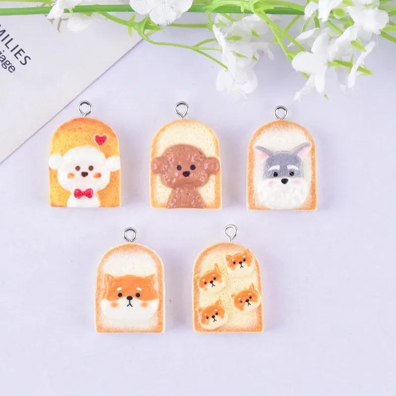 10Pcs Cute Toast Dog Resin Pen - Resin Art Craft review and price
