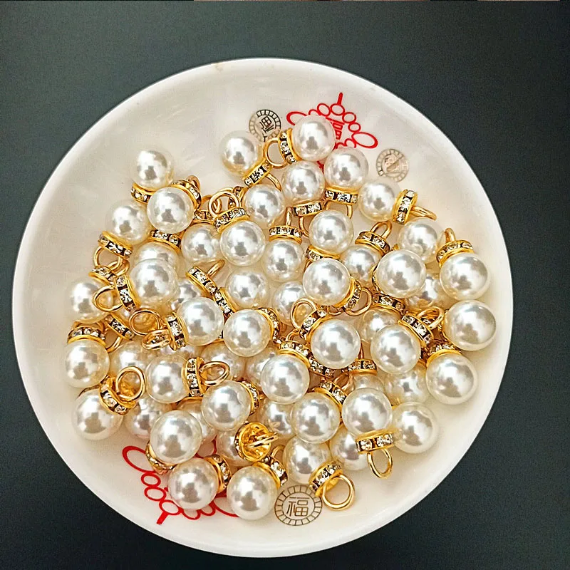 30Pcs Round Pearl Diamond Pend - Resin Art For Wedding Gift review and price
