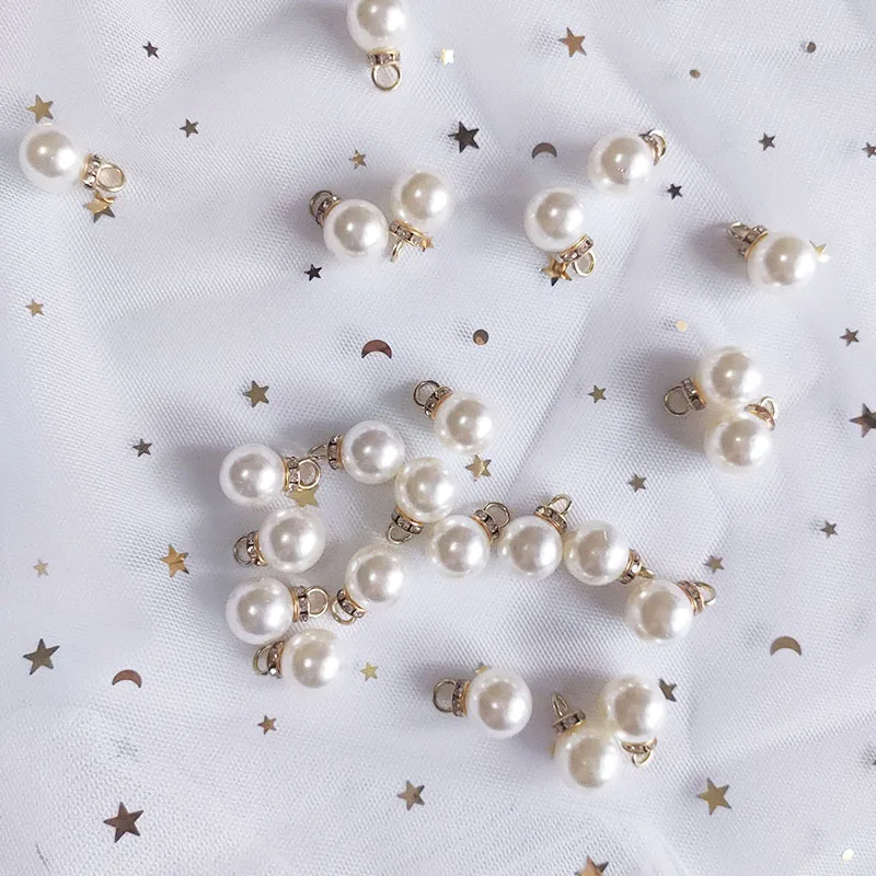 30Pcs Round Pearl Diamond Pend - Resin Art For Wedding Gift review and price