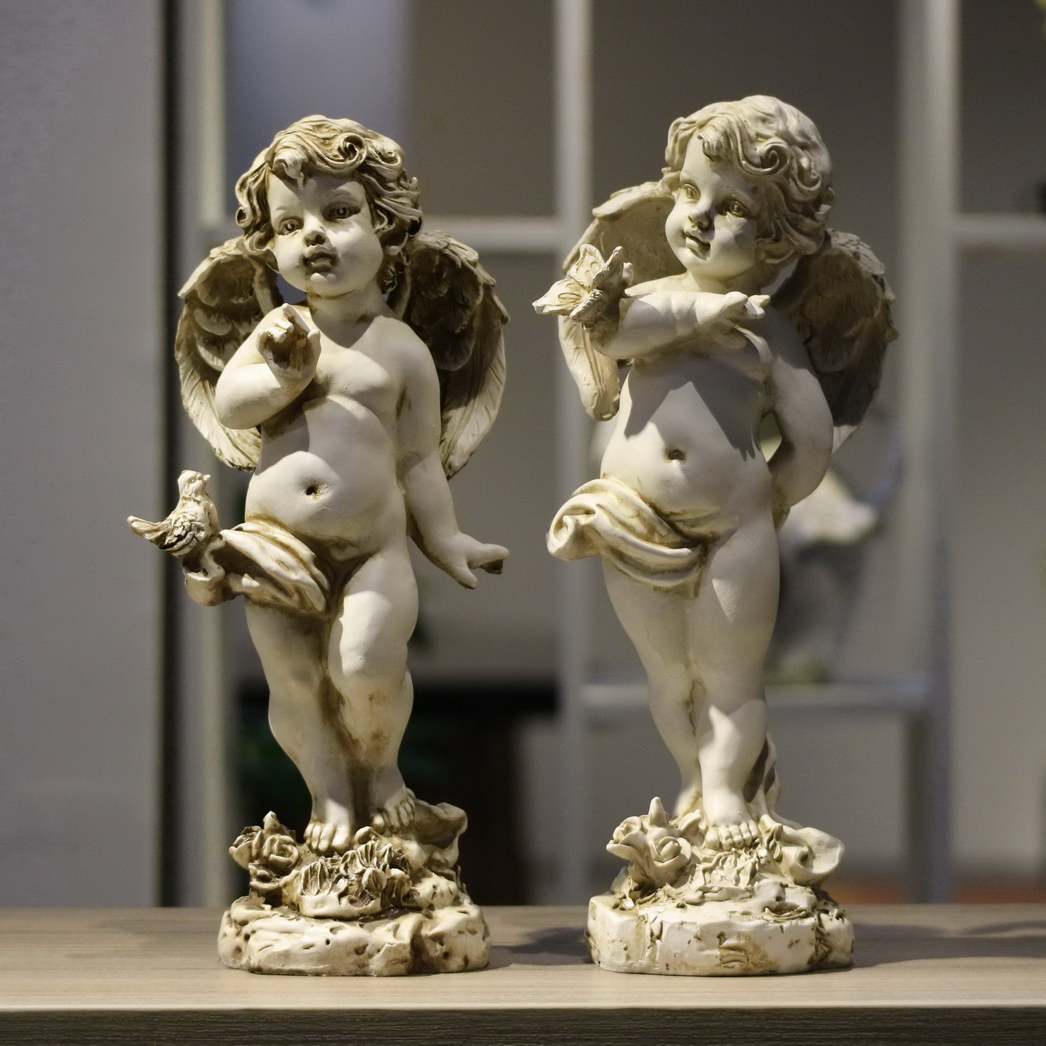 Retro Resin Angel Figurine 29c - Resin Art For Wedding Gift review and price