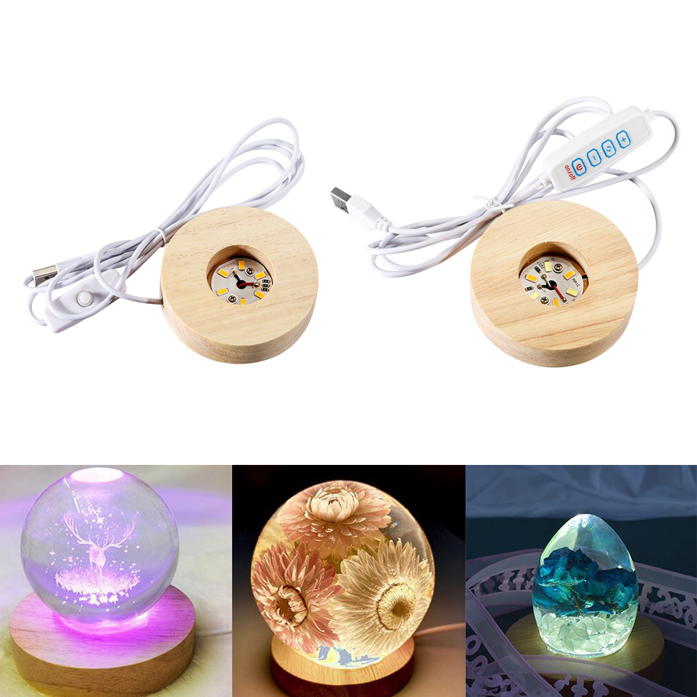 Resin Art Display Round Wood C - Resin Art Stand review and price