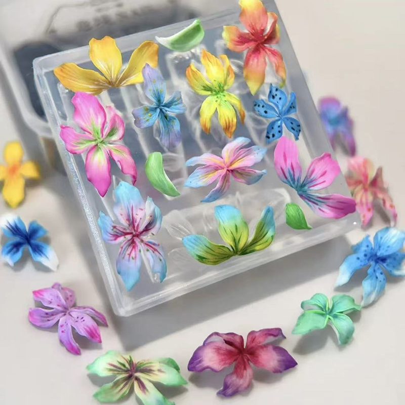 3D Flowers Nail Mold DIY Silic - Resin Art Template review and price