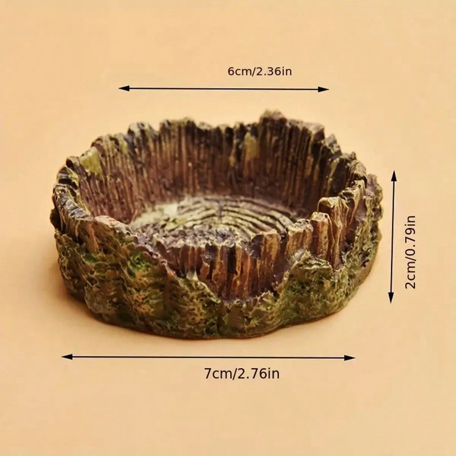 1 pcs Tree Stump  Shaped Repti - Resin Art Tree review and price