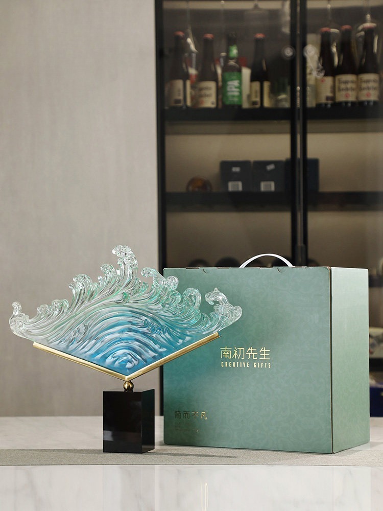 Transparent Gradient Ocean Wav - Resin Art For Wedding Gift review and price