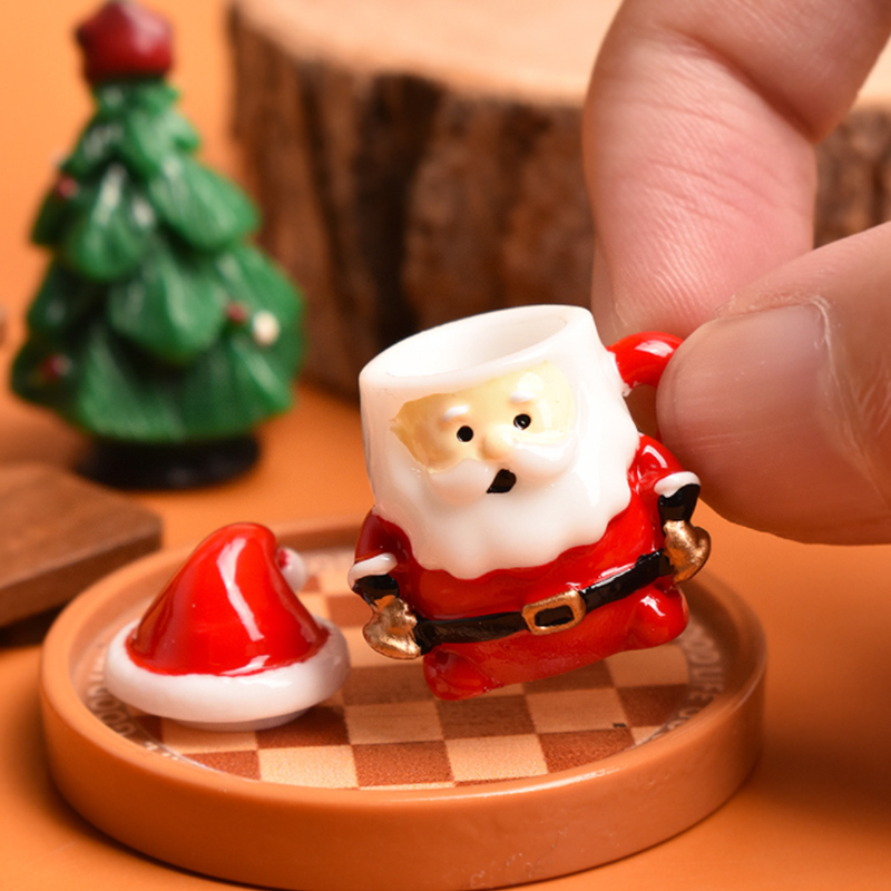 Mini Santa Teacup Ornament - R - Resin Art Craft review and price