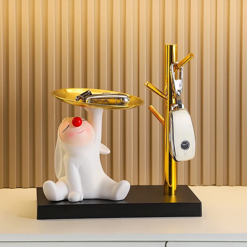 Adorable White Bunny Resin Scu - Resin Art Tray review and price