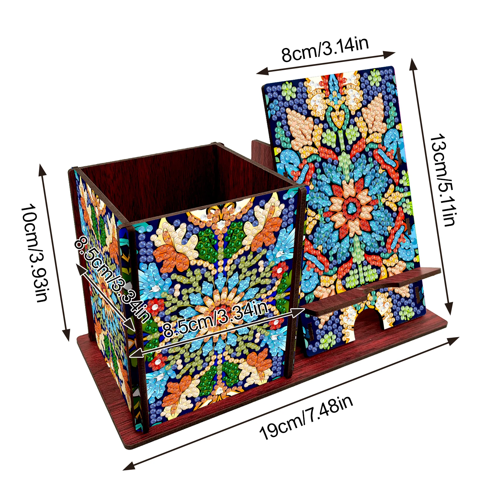 Diamond Art Wooden Desk Organi - Resin Art Stand review and price