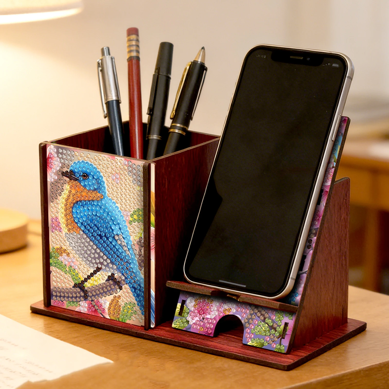 Diamond Art Wooden Desk Organi - Resin Art Stand review and price