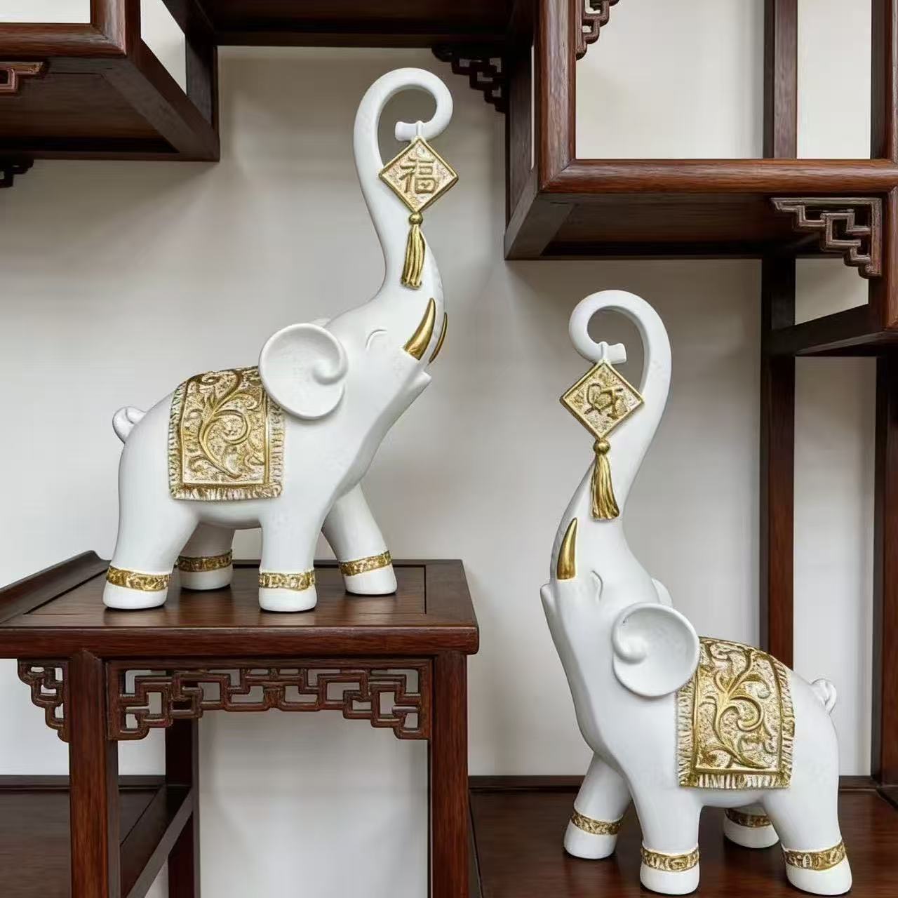 One Pair Chinese Style Lucky W - Resin Art For Wedding Gift review and price
