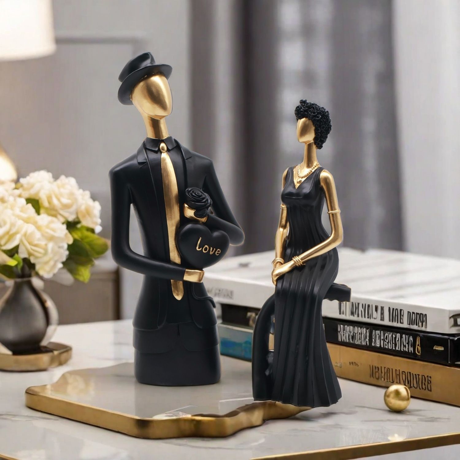Decor Resin Sculpture Nordic D - Resin Art For Wedding Gift review and price
