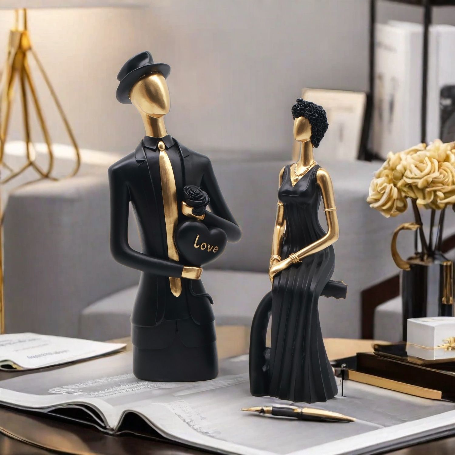 Decor Resin Sculpture Nordic D - Resin Art For Wedding Gift review and price