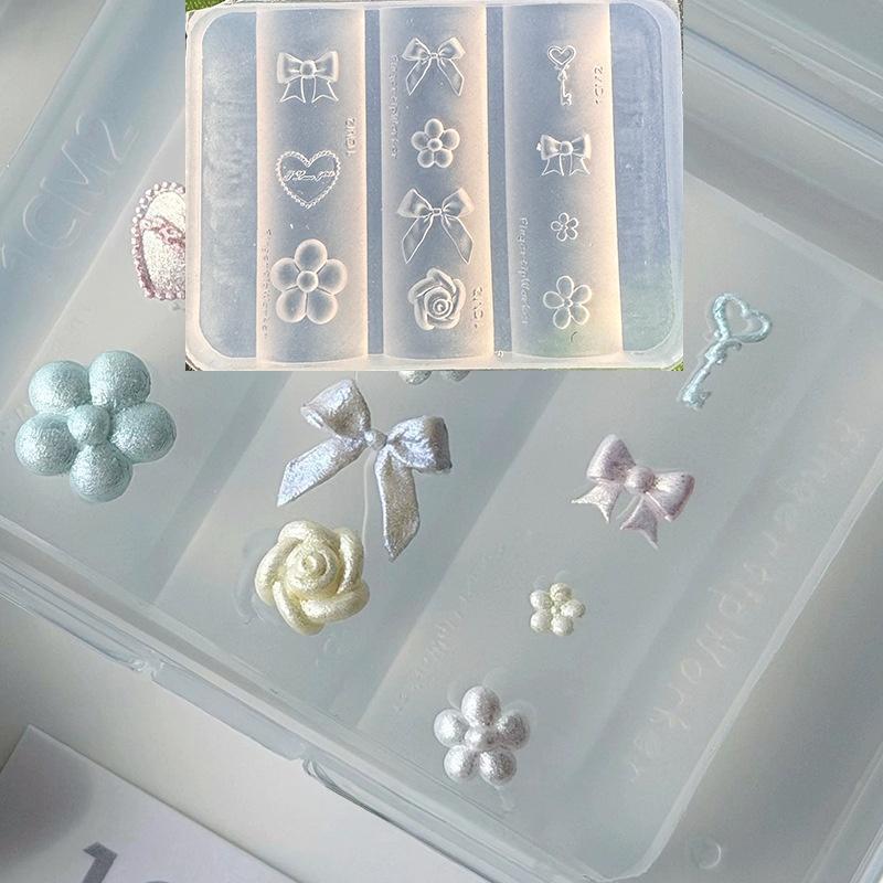 New Silicone Nails Mold Plaid  - Resin Art Template review and price