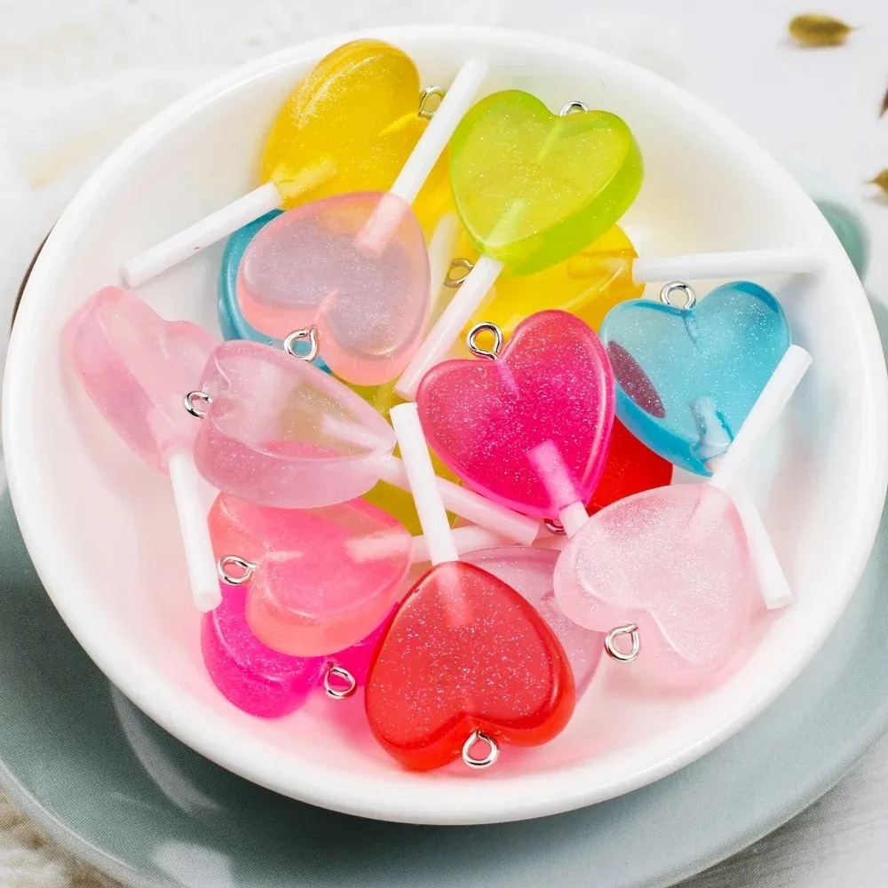 10Pcs Kawaii Sparkly Heart Lol - Resin Art Box review and price