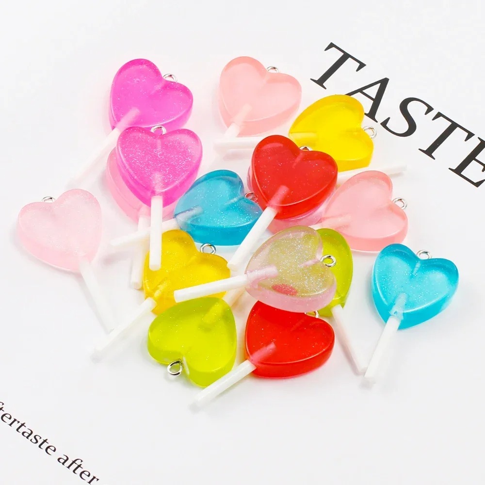 10Pcs Kawaii Sparkly Heart Lol - Resin Art Box review and price