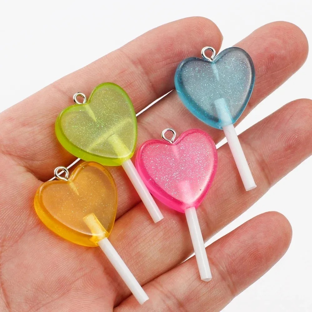 10Pcs Kawaii Sparkly Heart Lol - Resin Art Box review and price