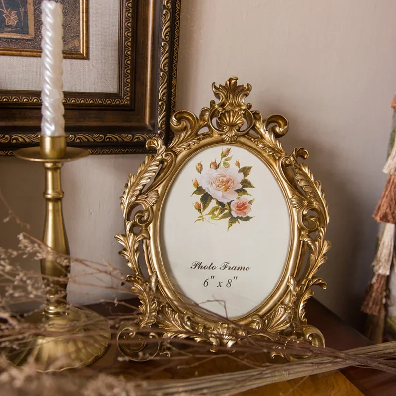 Retro Gold Oval Resin Photo Fr - Resin Art For Wedding Gift review and price