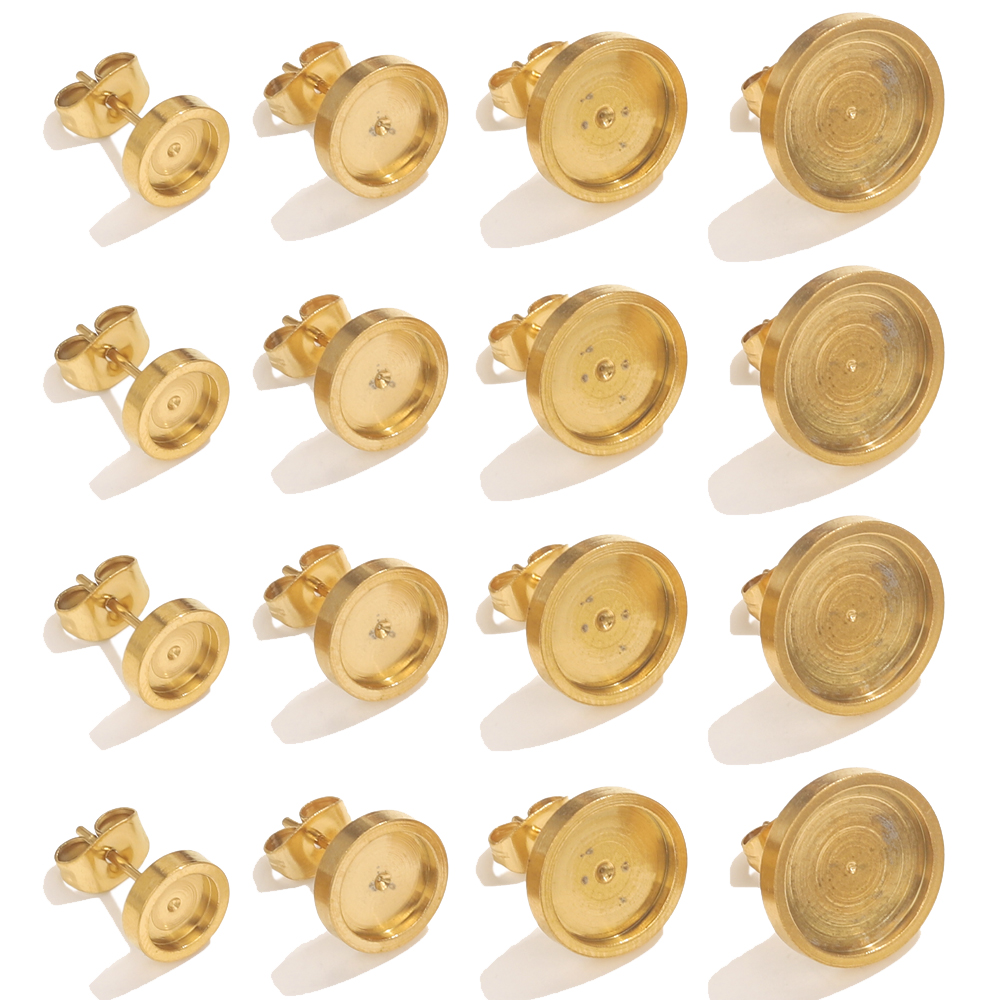 10pcs Stainless Steel Gold Ear - Resin Art Box review and price